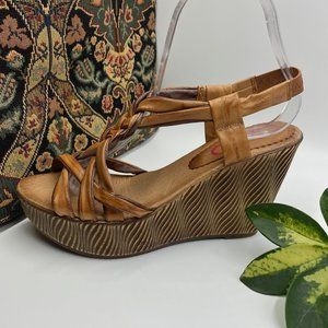 NWOT Anthropologie CHIO Wedge Sandals 7.5